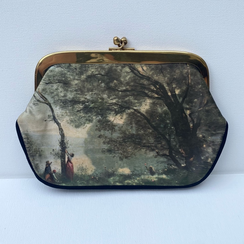 Vintage Italian-made Silk Clutch Purse